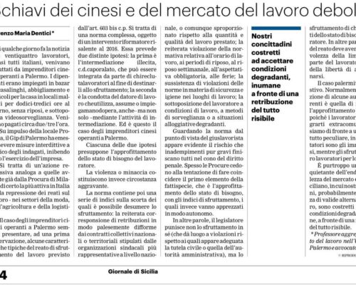 Sfruttamento del lavoro