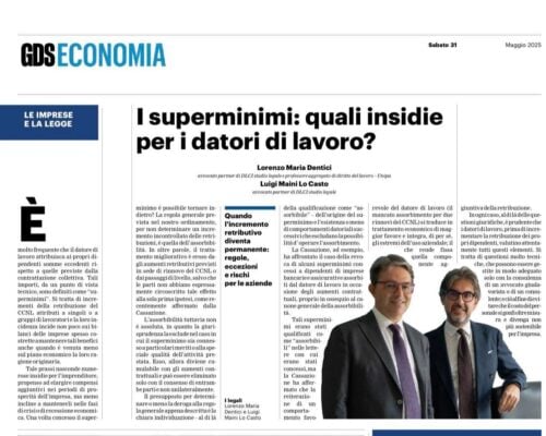 “I superminimi: quali insidie per i datori di lavoro”.